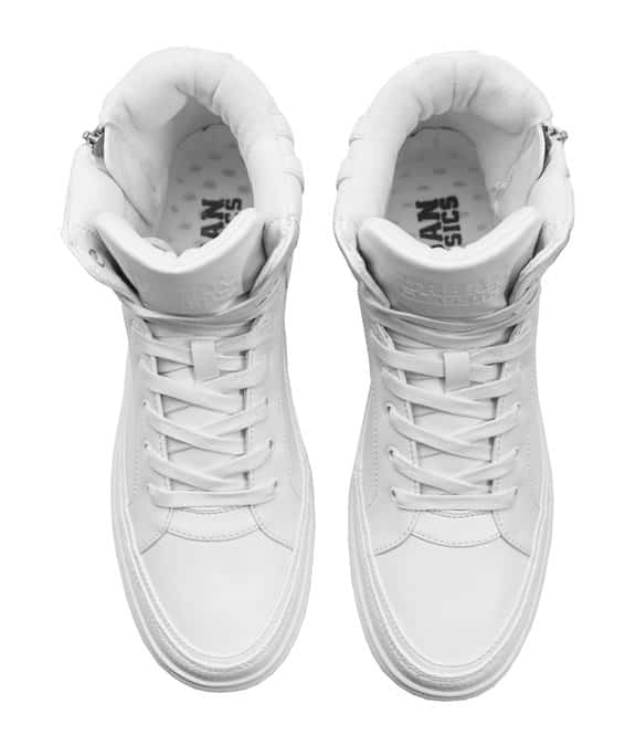 Urban Classics Zipper High Top Shoe White 6